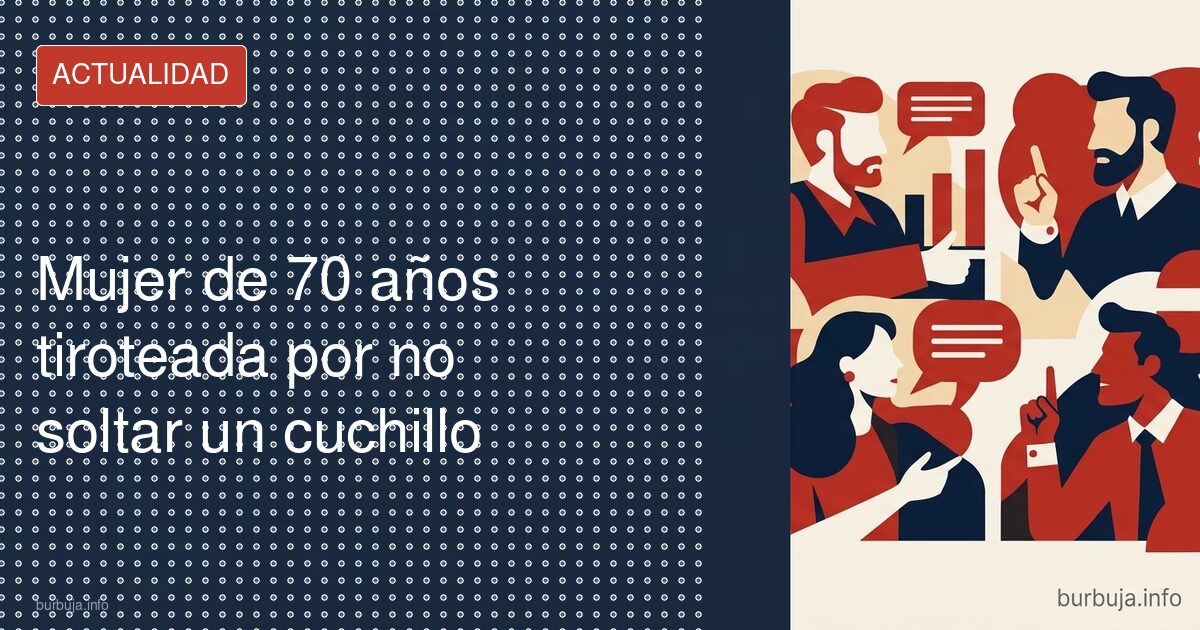Abatida por un cuchillo a 10 metros: el dilema policial