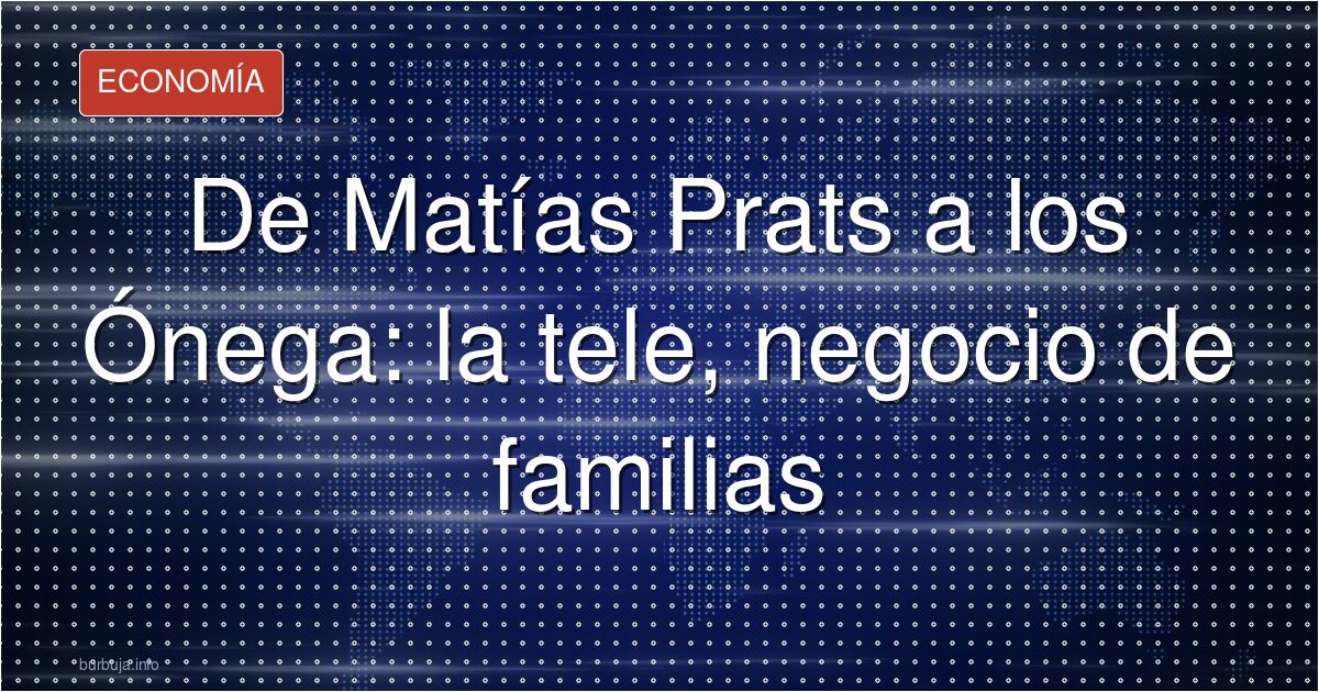 Plató de televisión español con rostros conocidos y apellidos repetidos en los créditos, símbolo del nepotismo mediático