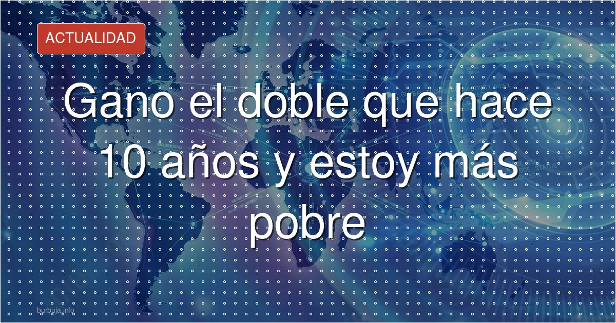 El camionero que gana el doble y es más pobre