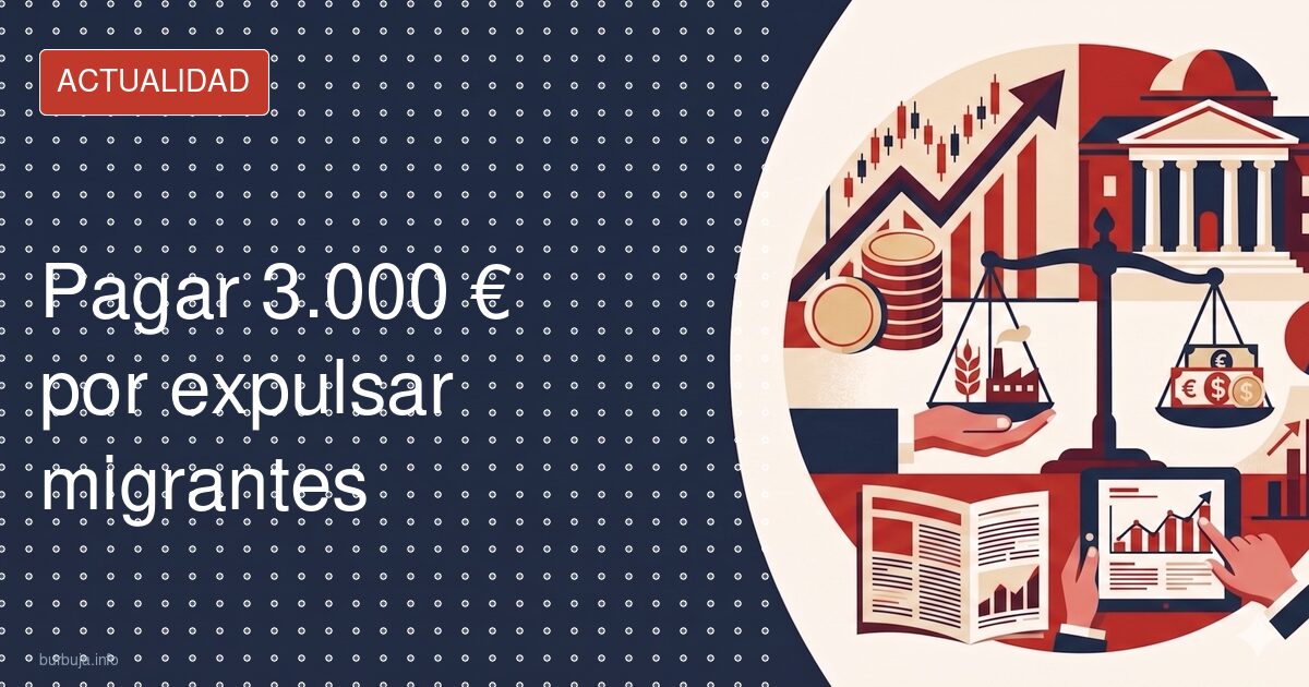 Pagar 3.000 € por migrante: el cálculo que divide