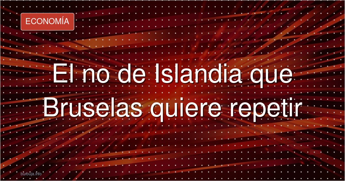 Islandia vota no a la UE: el bacalao gana el pulso