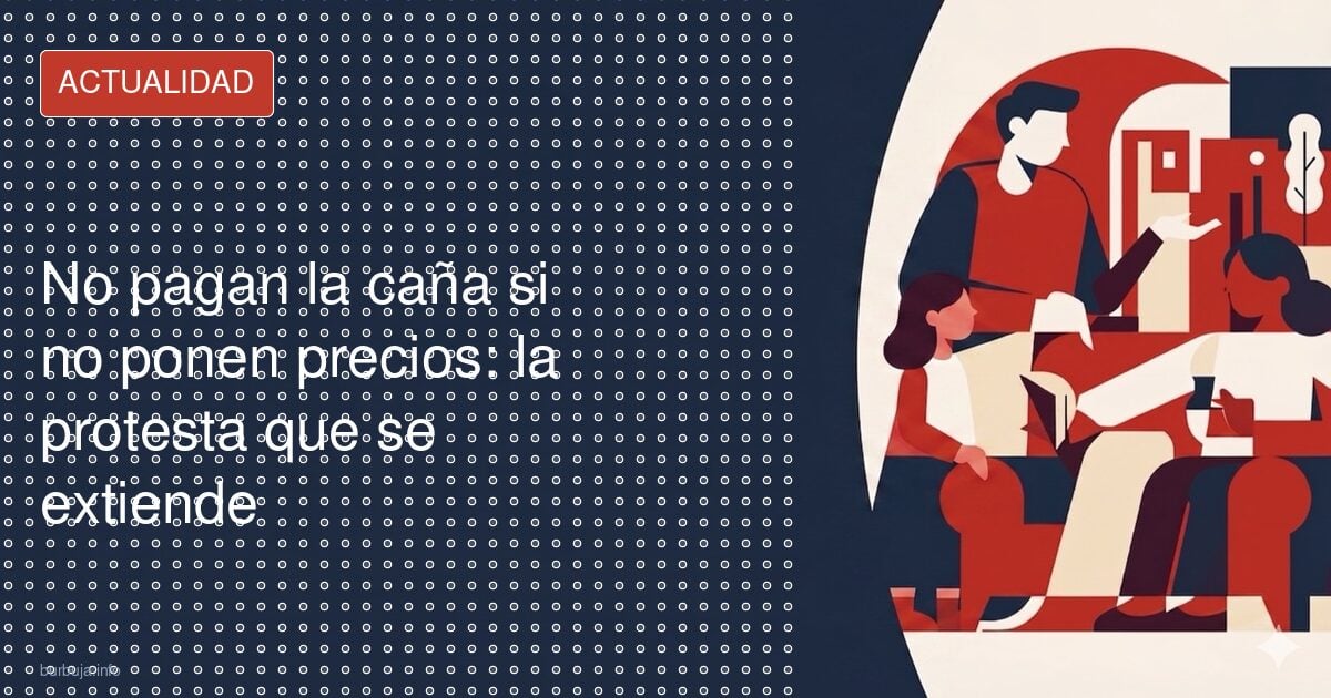 La caña que se queda en la barra: protesta por precios abusivos