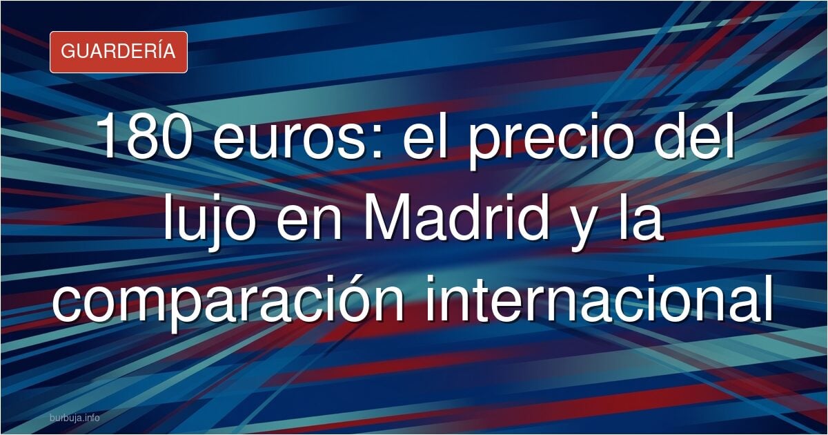 180 euros: el precio del lujo en Madrid y la comparación internacional