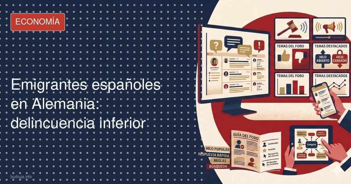 Emigrantes españoles en Alemania: delincuencia inferior