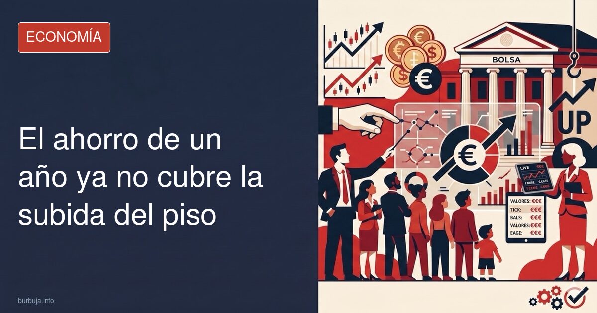 Los pisos suben más que tu ahorro anual