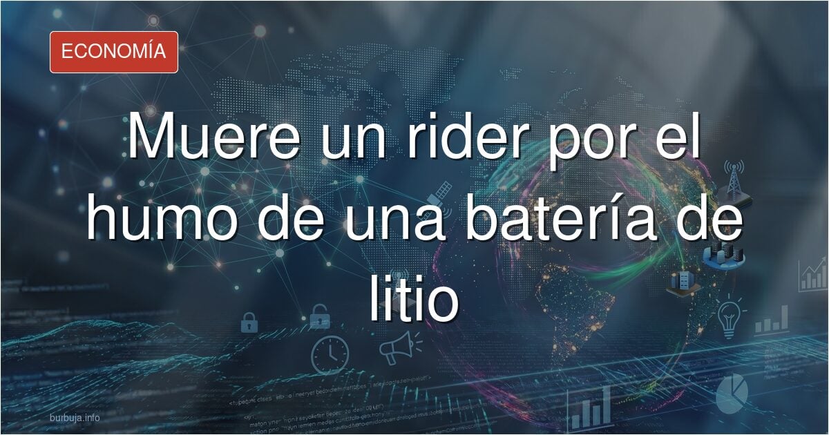 Explota la batería de una bici y mata a un rider