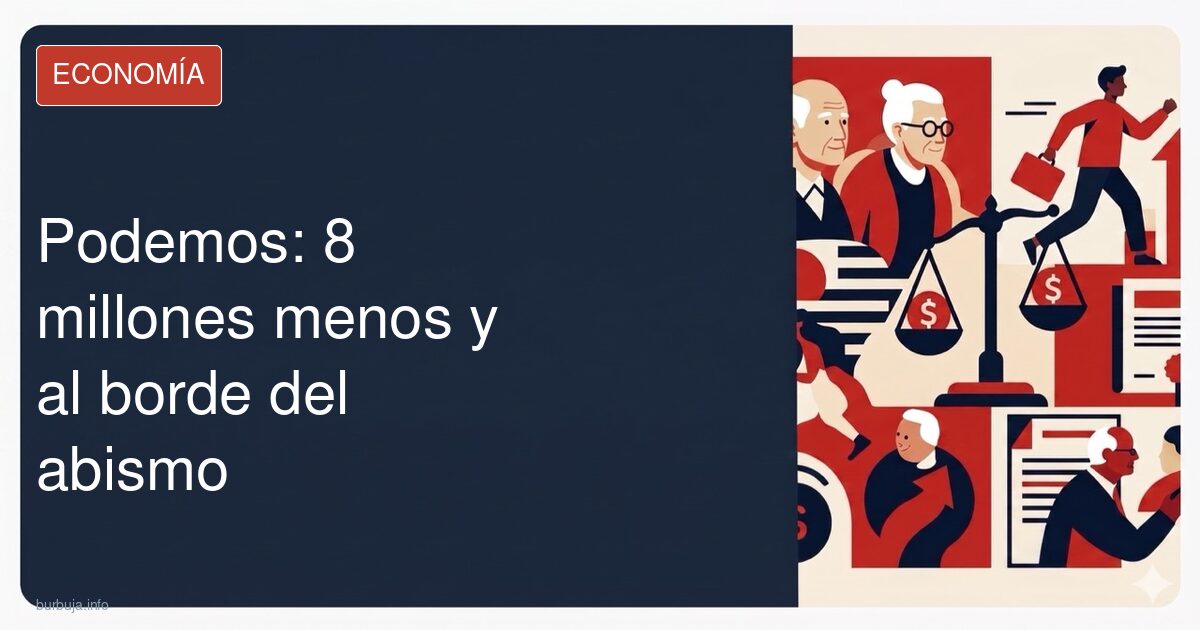 Podemos se desangra: 7,8 millones perdidos