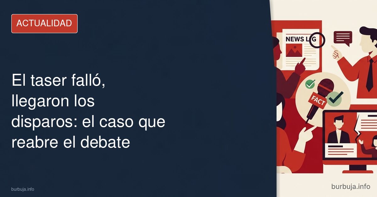 El taser falló, llegaron los disparos: el caso que reabre el debate