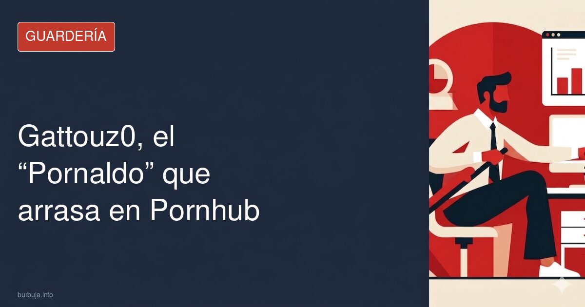Retrato de Gattouz0, influencer convertido en actor porno, con gesto serio