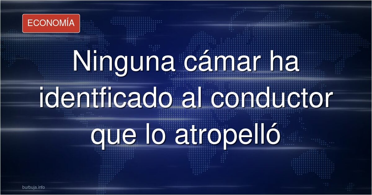 Ninguna cámar ha identficado al conductor que lo atropelló