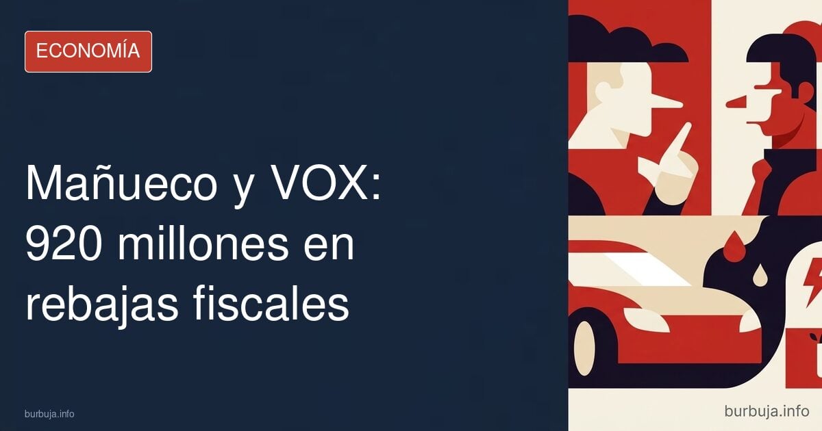 Mañueco y VOX: 920 millones en rebajas fiscales