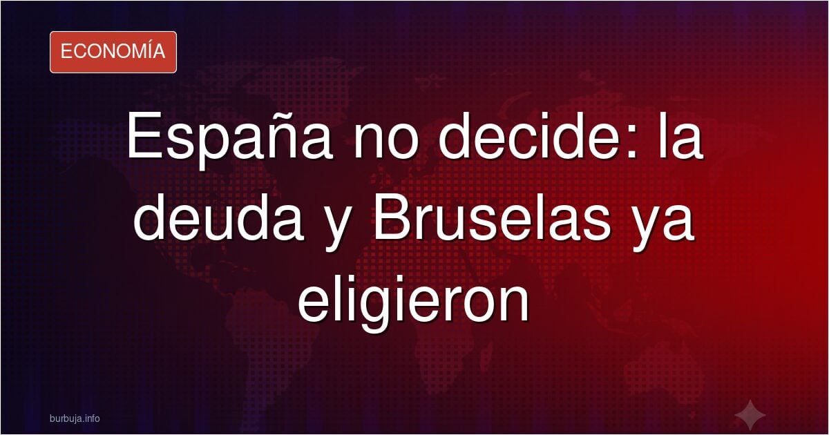 Gráfico de la deuda pública española y la senda fisca marcada por la Unión Europea
