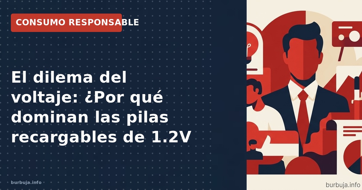 Análisis técnico: por qué las pilas recargables se mantienen en 1.2V y no alcanzan los 1.5V