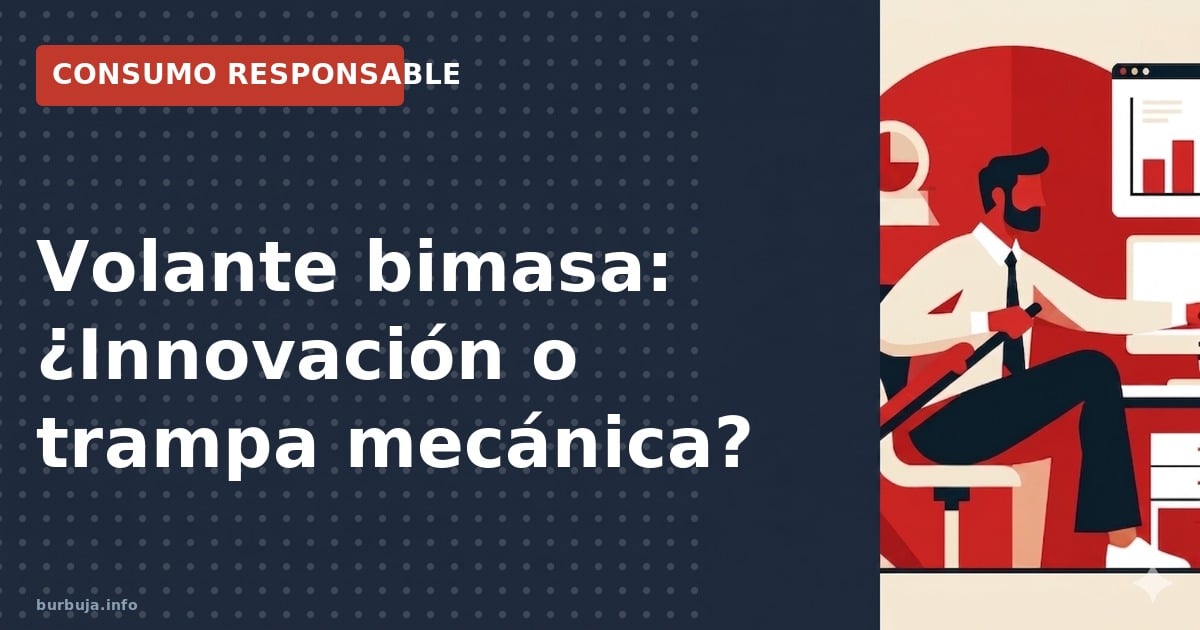 Volante bimasa: ¿Innovación o trampa mecánica? Analizamos los fallos, costes y la percepción de durabilidad de este component