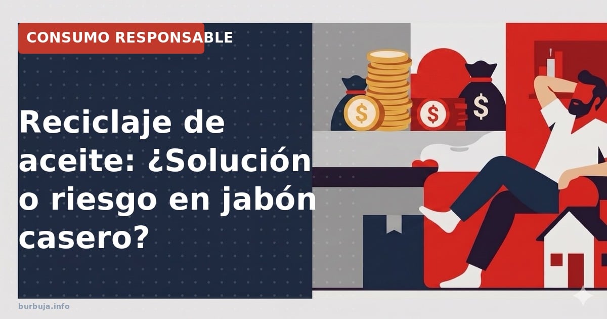 Analizamos la viabilidad de hacer jabón líquido con aceite de freidora, contrastando el ahorro con la química de la saponific