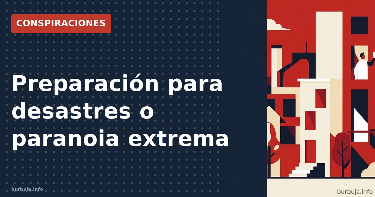 Preparación para desastres o paranoia extrema