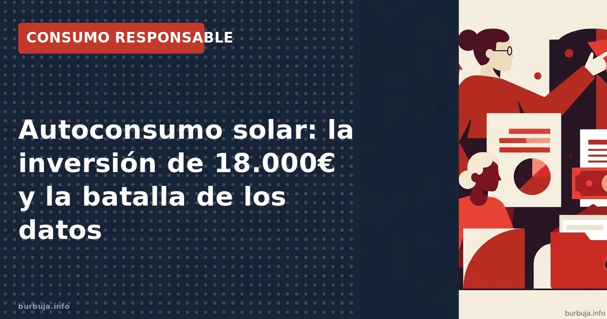 Análisis de la inversión en autoconsumo solar: 20 placas, 18.000€ y el reto de la autosuficiencia real