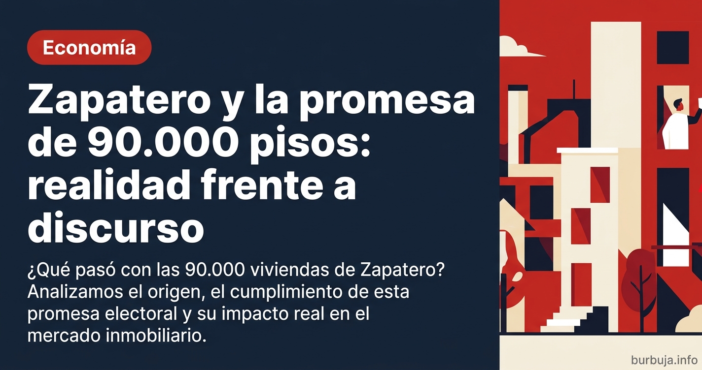 ¿Qué pasó con las 90.000 viviendas de Zapatero? Analizamos el origen, el cumplimiento de esta promesa electoral y su impacto 
