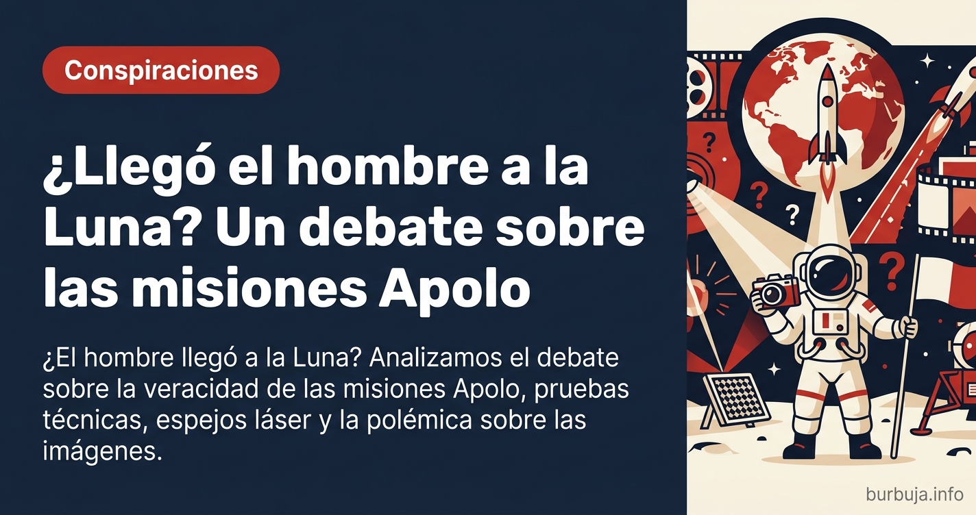 ¿El hombre llegó a la Luna? Analizamos el debate sobre la veracidad de las misiones Apolo, pruebas técnicas, espejos láser y 