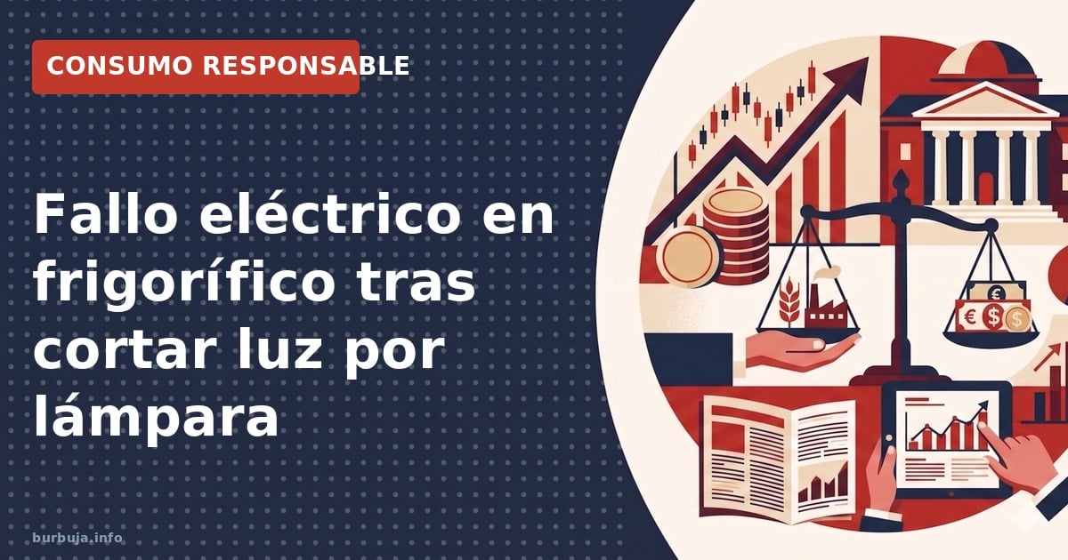 Frigorífico roto tras cortar luz. Analizamos los costes de reparación, fallos electrónicos y el debate sobre la durabilidad d