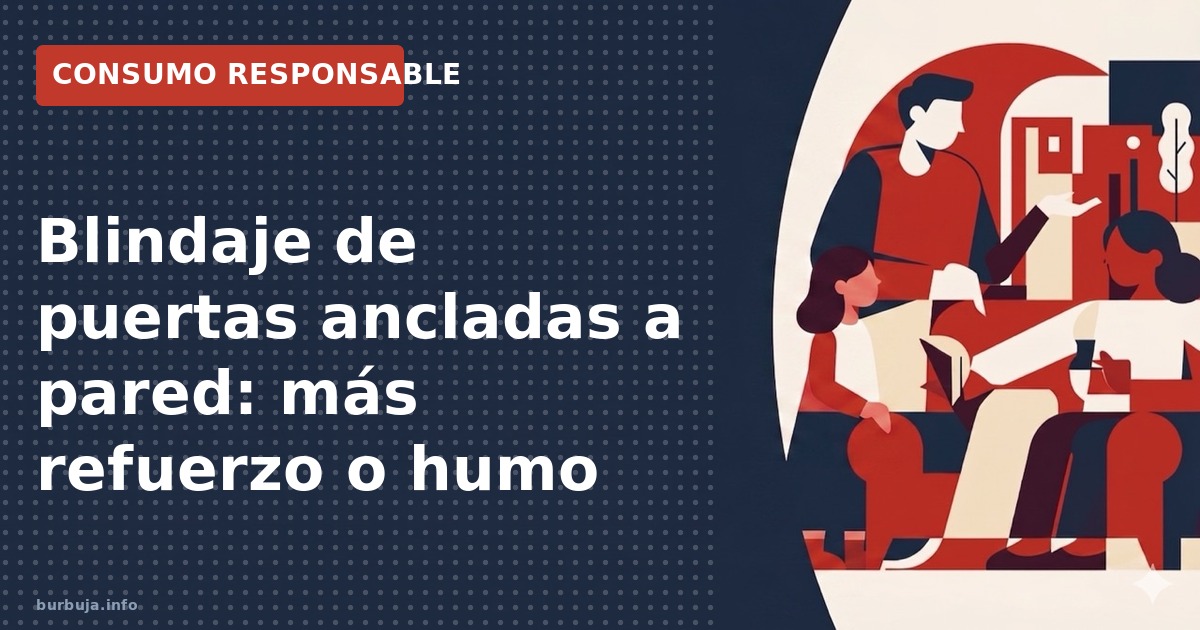 Análisis técnico sobre si blindar una puerta es suficiente o si es necesario anclar el premarco a la pared para evitar forzam