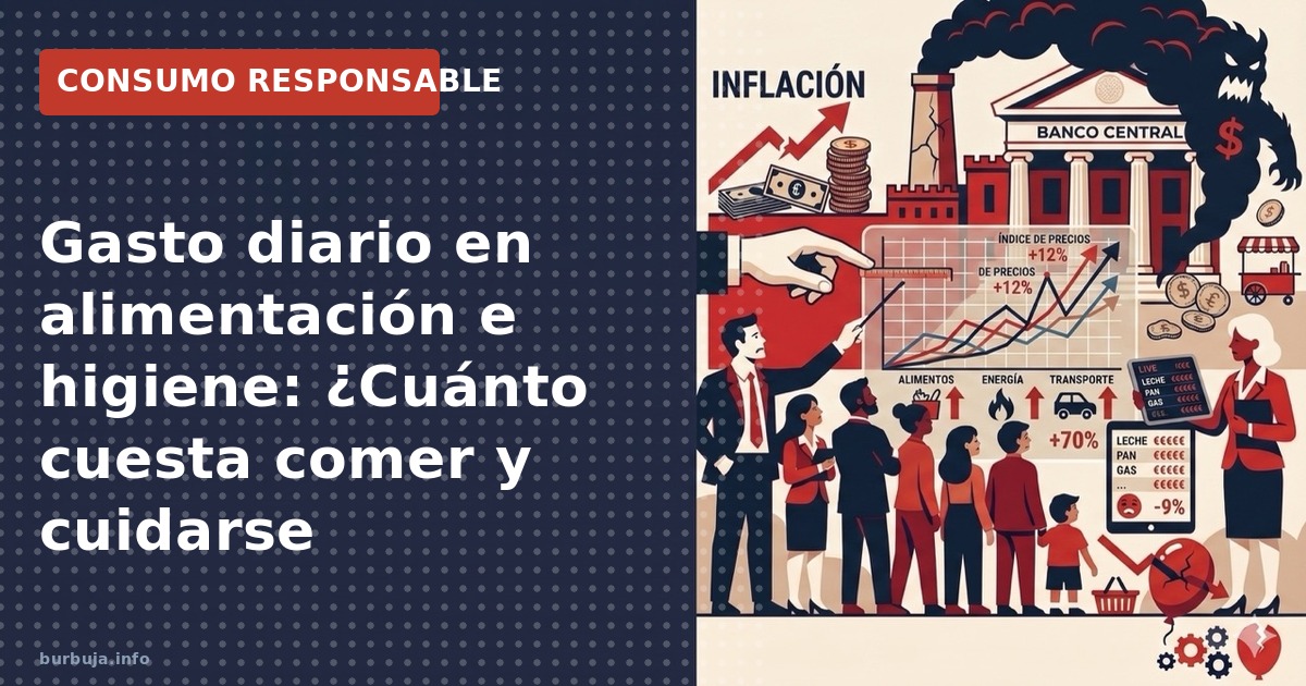 Analizamos los costes reales de alimentación e higiene personal según datos de consumo. ¿Cuánto gastas por día en el hogar?