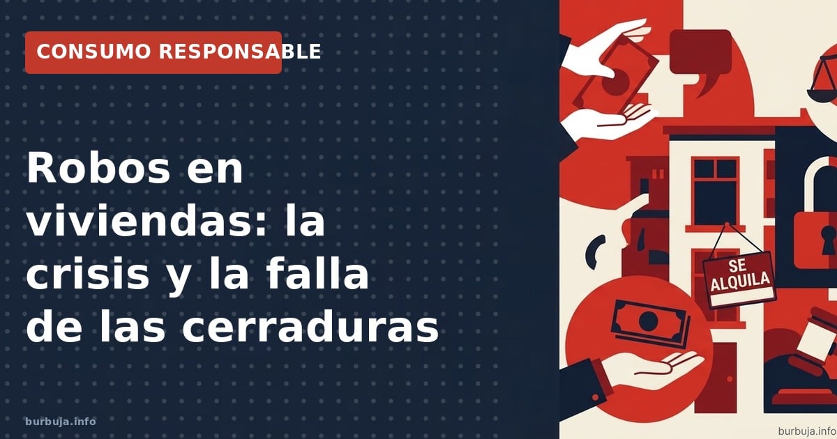 Robos en viviendas se disparan: cerraduras de borjas vulnerables, mercado negro de ganzúas y seguros que no cubren el daño.