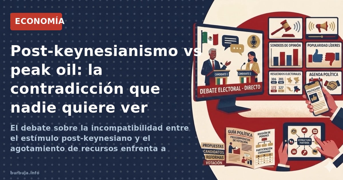 El post-keynesianismo propone estimular la demanda; el peak oil impone límites físicos. ¿Son compatibles? El debate que enfre