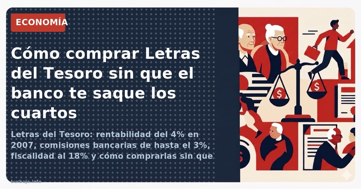 Guía completa sobre Letras del Tesoro: cómo comprarlas, rentabilidad real, impuestos, comisiones bancarias y qué pasa si quie