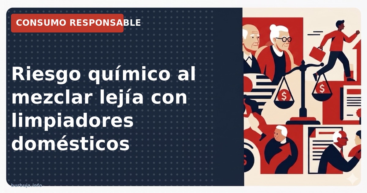 Intoxicación por lejía al mezclar con limpiadores domésticos. Analizamos el riesgo químico y los protocolos de actuación ante