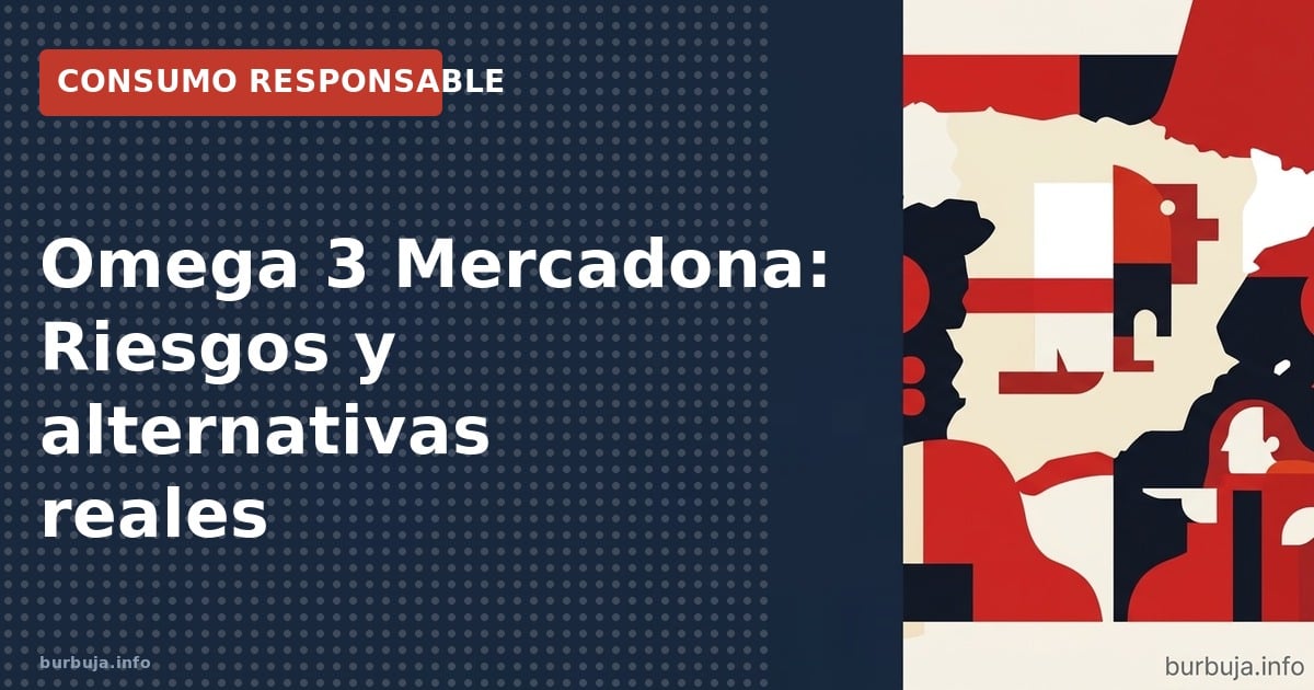 Análisis sobre la compra de cápsulas de omega 3 en Mercadona, riesgos de metales pesados y alternativas dietéticas.