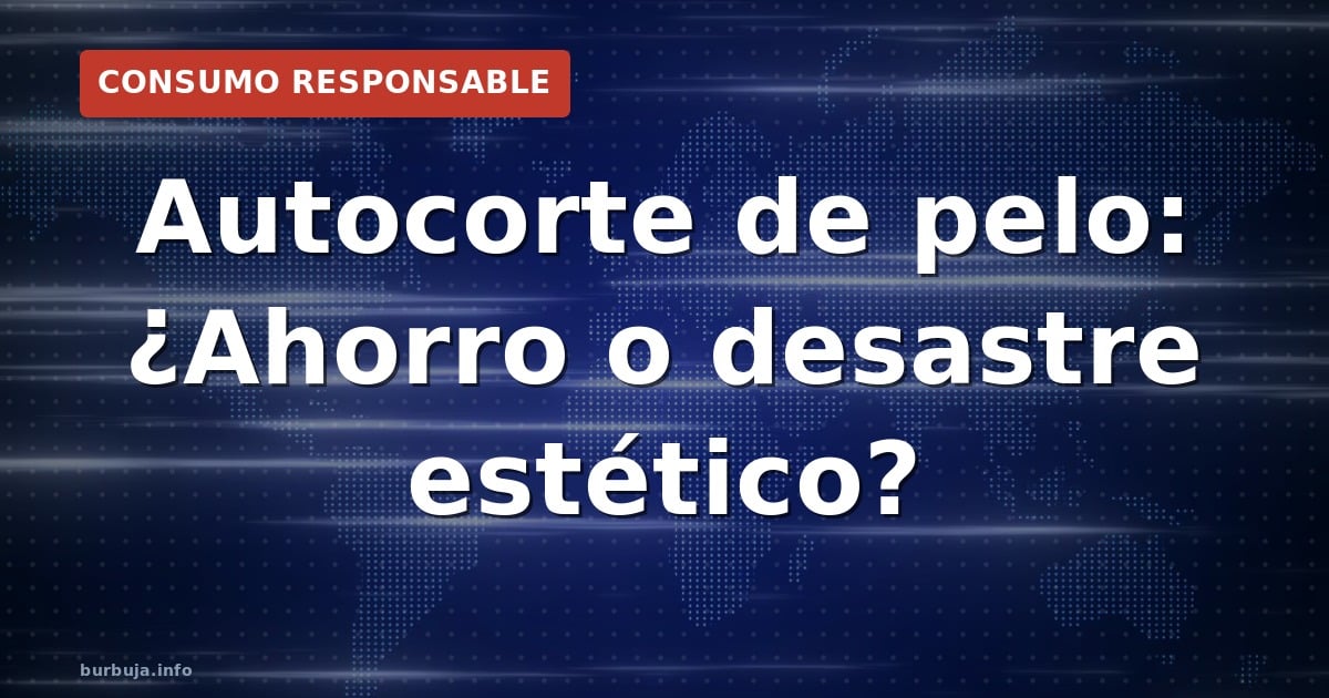 Autocorte de pelo: ¿Ahorro o desastre estético?