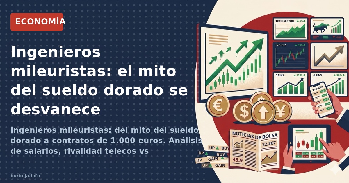 Un ingeniero puede ganar 1.000 euros o 30.000 al mes. Datos, autónomos vs funcionarios y la guerra teleco-informático en un d