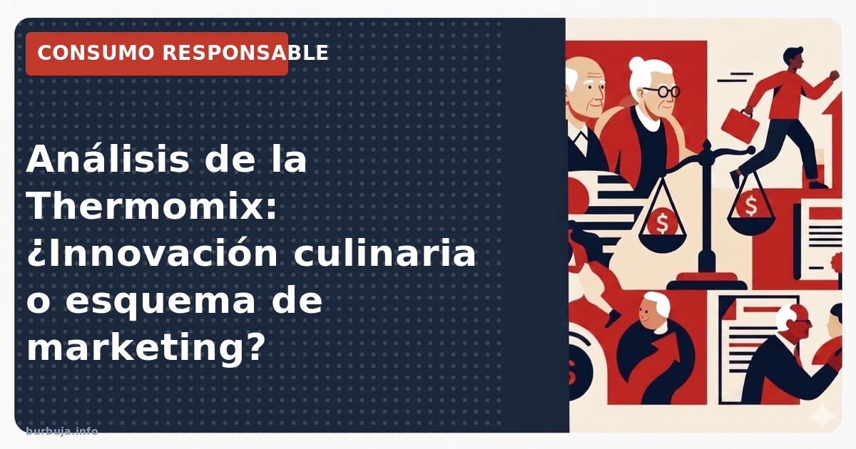 Análisis de la Thermomix: ¿Es una estafa piramidal o una herramienta culinaria de alta gama? Se desglosan costes y funcionali
