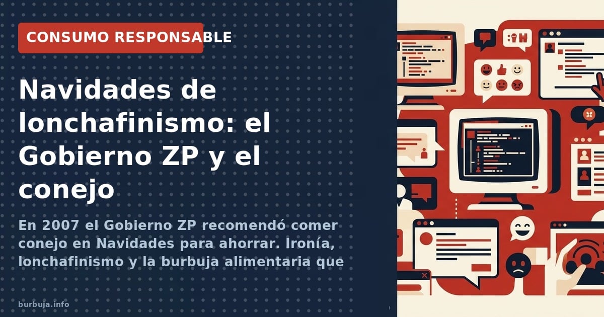 En 2007 el Gobierno de Zapatero recomendó comer conejo en Navidad para ahorrar. La campaña generó risas y críticas. ¿Fue un a