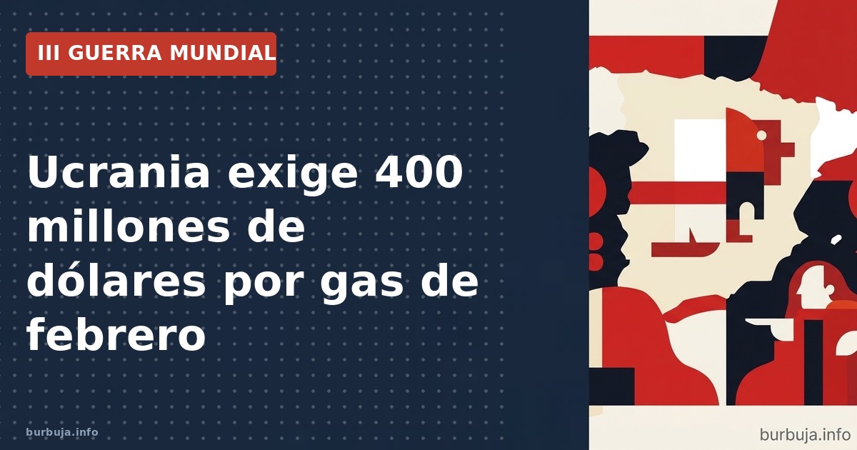 400 millones de dólares exigidos por Ucrania por el gas de febrero y los enfrentamientos en Kharkiv en marzo de 2014. Descubr