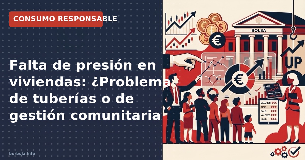 Problemas de presión de agua en edificios: análisis técnico sobre caudal, acometidas y soluciones comunitarias.