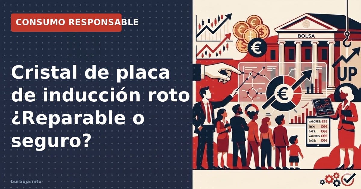 Cristal de placa de inducción roto: análisis de si es reparable o si el seguro cubre el reemplazo total