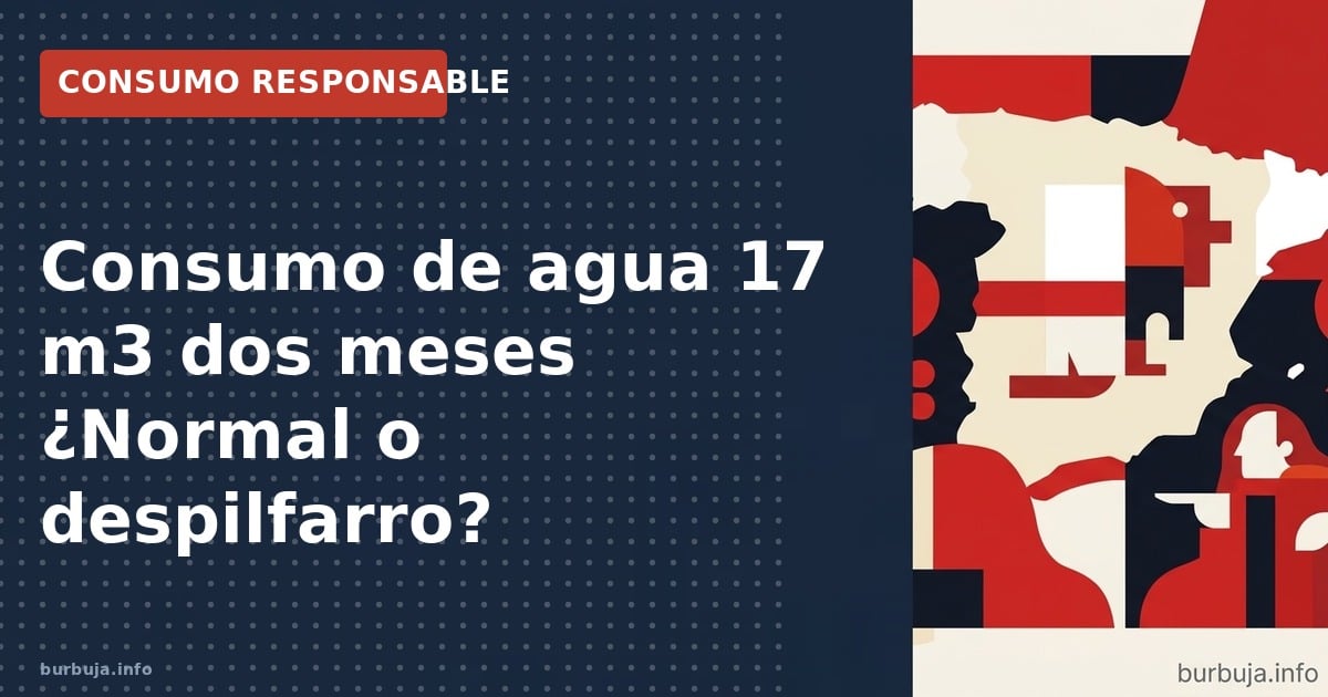 Análisis del consumo de agua: ¿17 m3 en dos meses es excesivo? Se comparan datos reales y factores técnicos.