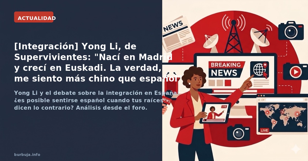Nacido en Madrid y criado en Euskadi, se siente chino