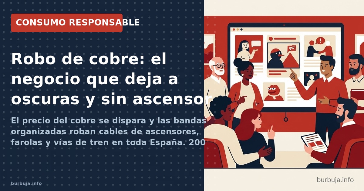 Robos de cobre masivos en España: 600 detenidos en 2007, redes organizadas, y un precio disparado que convierte cualquier cab