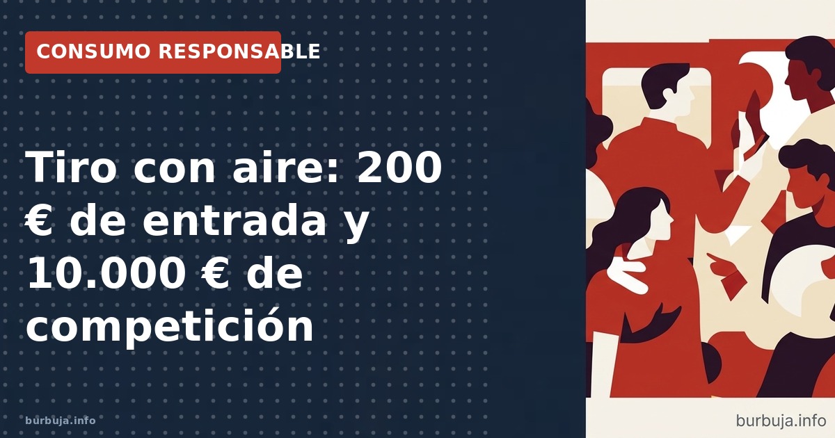 El coste de un rifle de competición ronda los 10.000 €, pero con aire comprimido basta con 200 €. Descubre cómo la comunidad 