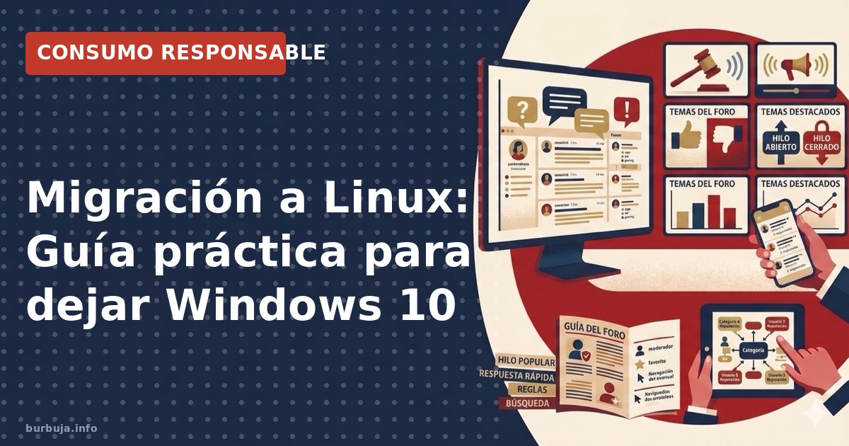 Migrar a Linux desde Windows 10: análisis de distros, consejos de migración y rendimiento en hardware antiguo