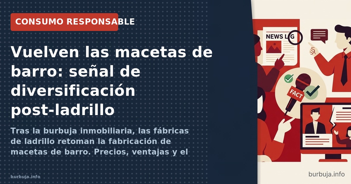 Tras años de sequía, las macetas de barro regresan a las tiendas. ¿Es un síntoma de que la burbuja inmobiliaria se enfría? El