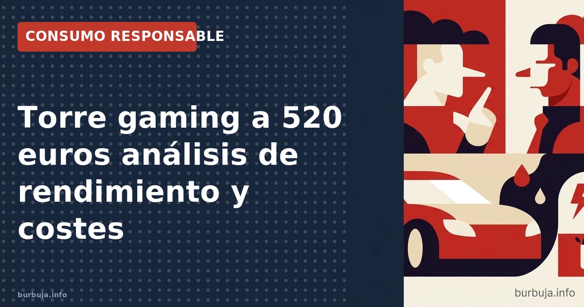 Análisis de una torre gaming montada por 520 euros. Se evalúa el rendimiento de la GTX 960 y el X4 845 frente a la obsolescen