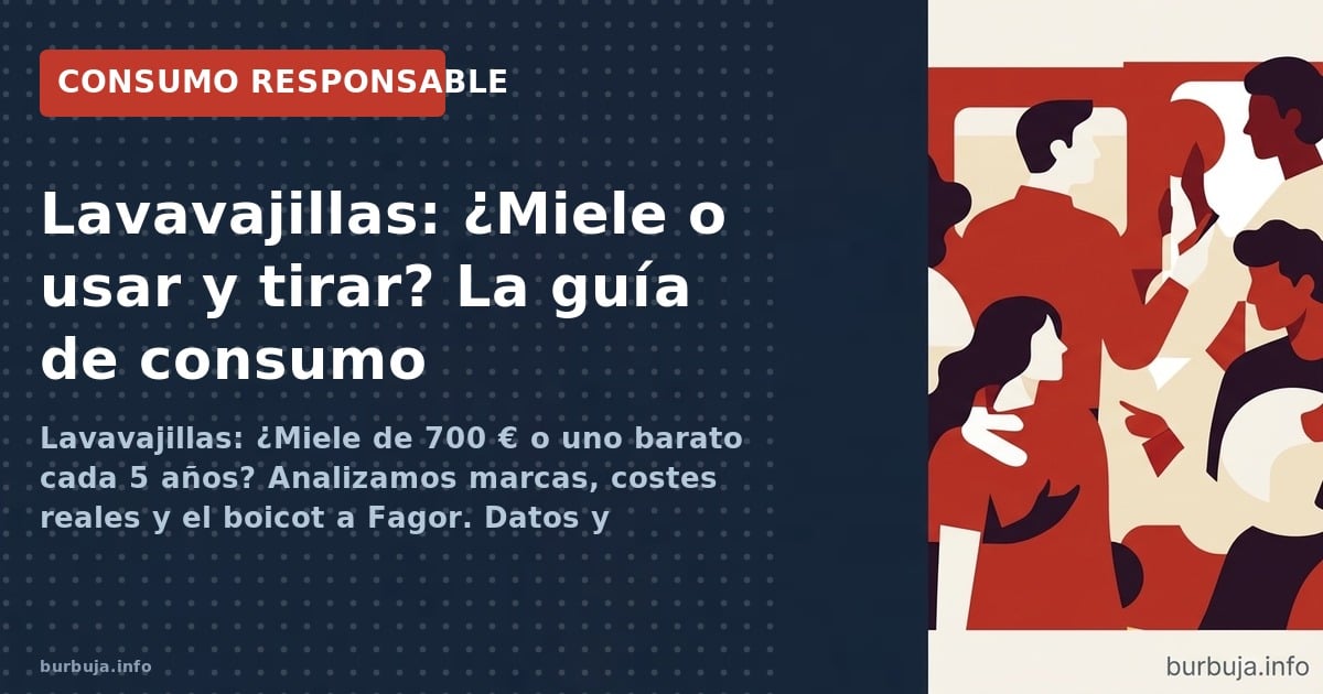 ¿Merece la pena pagar 700 euros por un Miele? Experiencias reales sobre marcas, precios y durabilidad de lavavajillas para ac