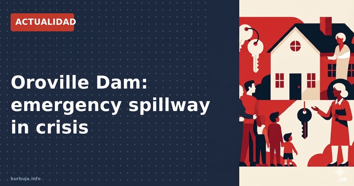 Oroville Dam in California is using its emergency spillway after cracks and erosion threaten the main structure. Levels near 