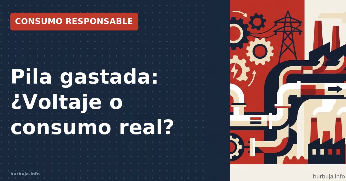 Pila gastada: ¿Voltaje o consumo real?