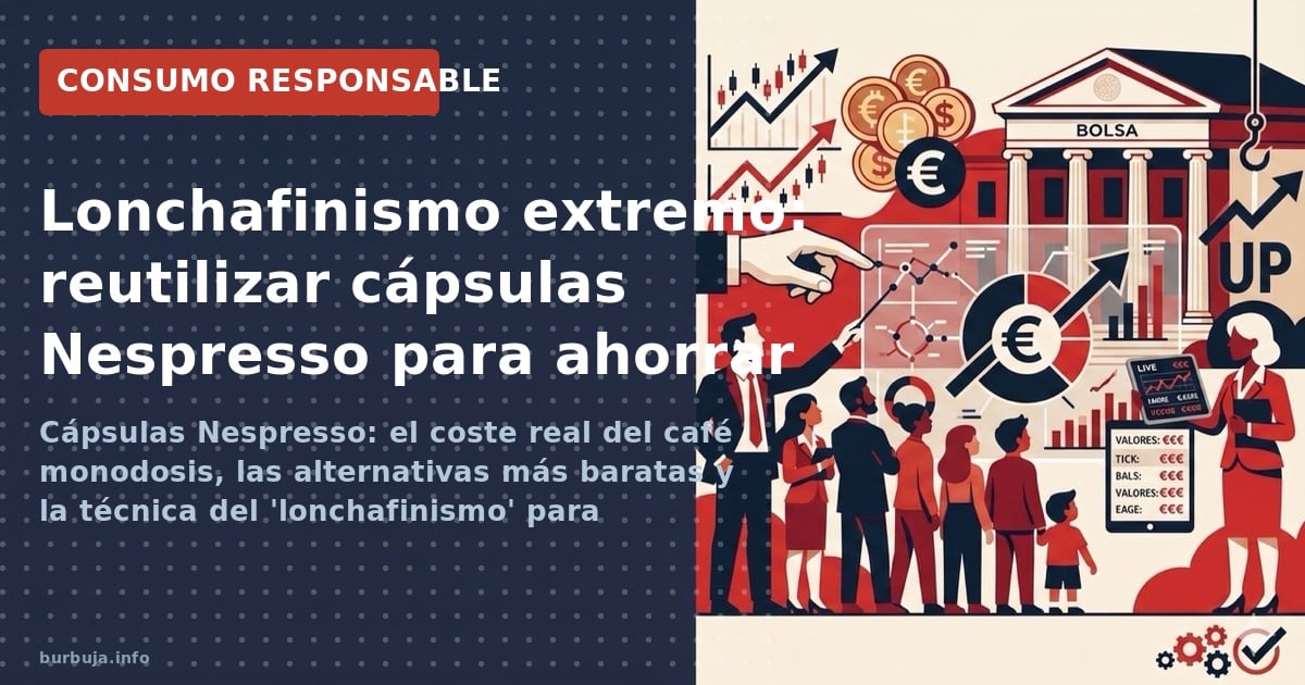 El sistema Nespresso atrapa al consumidor con máquinas baratas y cápsulas caras. Comparamos costes reales, intentos de reutil