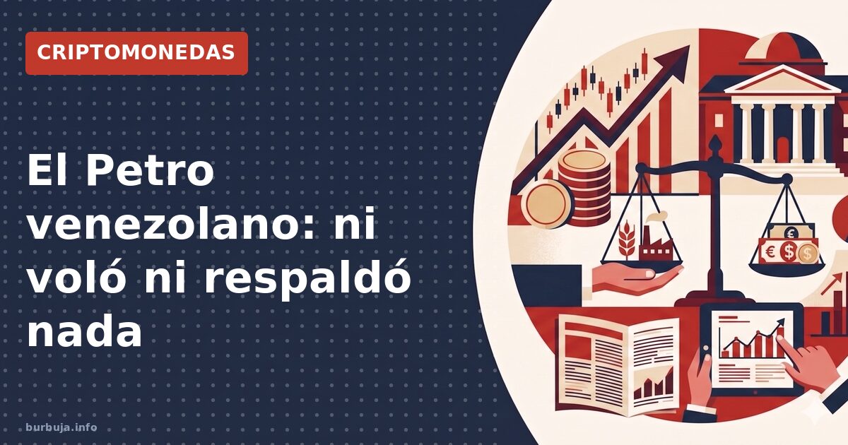 El Petro venezolano: ni voló ni respaldó nada
